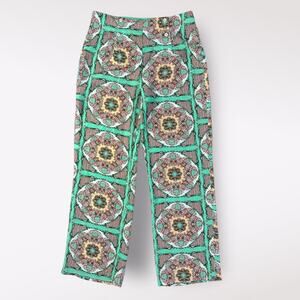 Gianni Bini Women Green Casual Pants Size L Avant‎ Garde Designer Funky